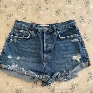 Free people denim shorts